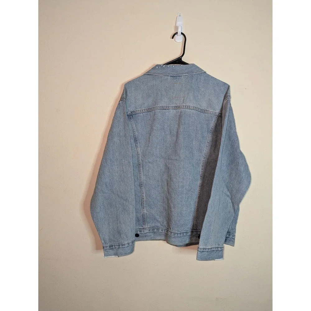 Levis Premium Relaxed Trucker Jacket Light Wash Denim Mens‎ Large A57820002 NEW